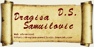 Dragiša Samuilović vizit kartica